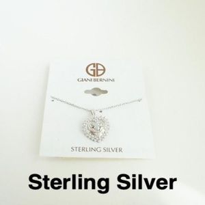 Giani Bernini sterling silver heart necklace